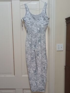 NWT ETHIKA VIBRANT WHISPER CAMO FULL   ROMPER. SLIM! SEXY! FIRM! Built-in Bra.